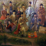 پرتره عمله طرب در حضور ناصرالدینشاه ۱۸۸۶